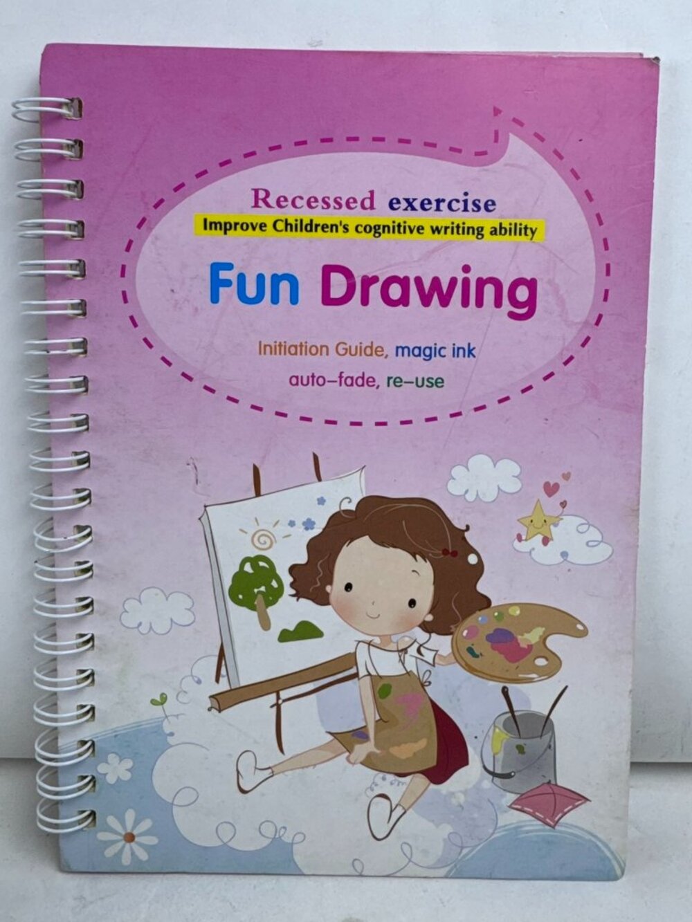 Magic Practice Copybook Fun Drawing Grooved Reusable Calligraphy Tracing Book